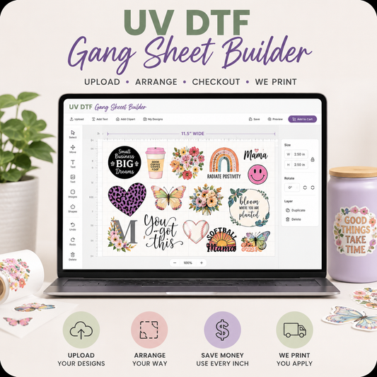 UV DTF Gang Sheet Builder